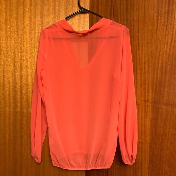 Mendocino Coral Sheer Blouse - Picture 2 of 4